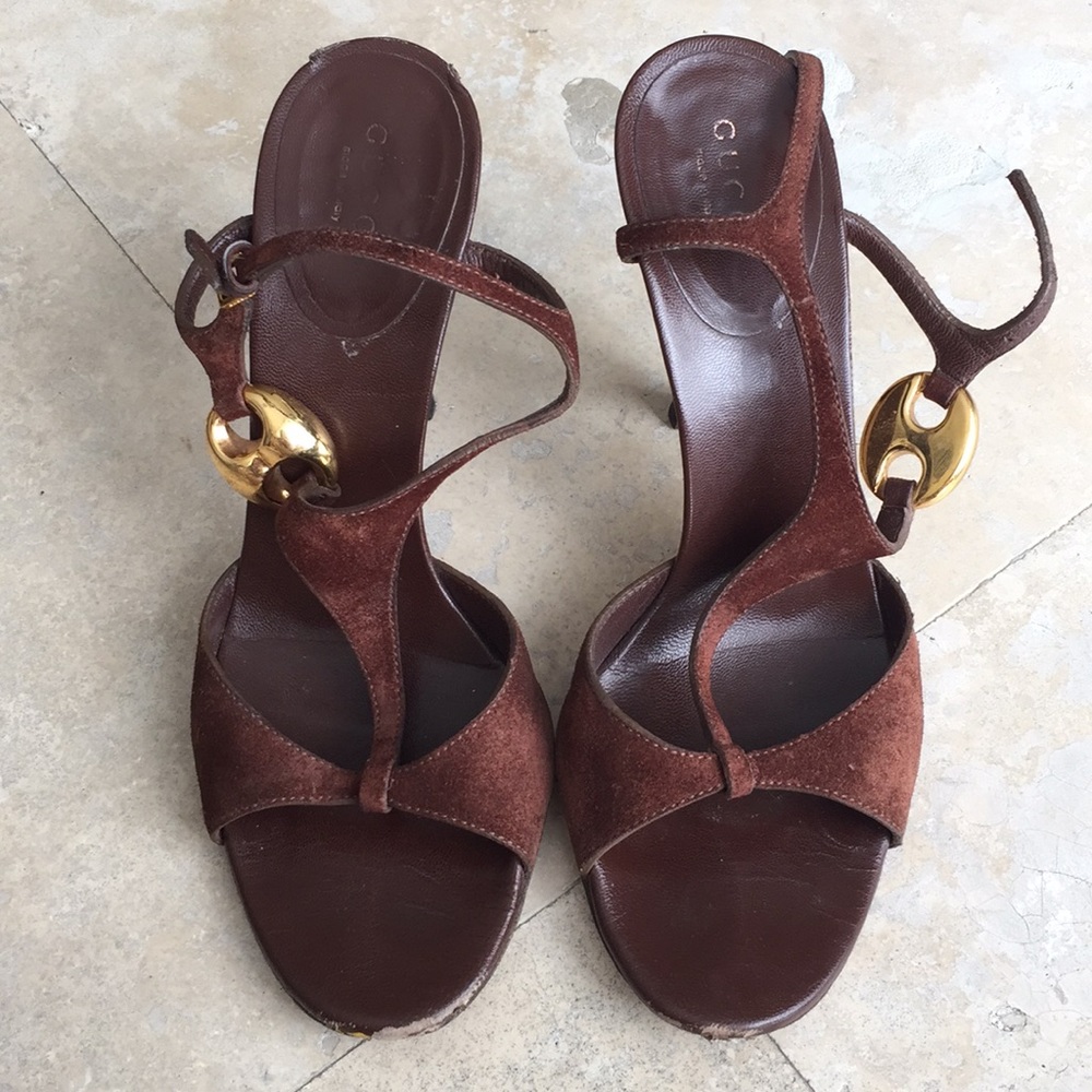 Gucci suede sandals - Picture 3 of 7